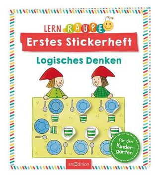 portada Lernraupe - Erstes Stickerheft - Logisches Denken (en Alemán)