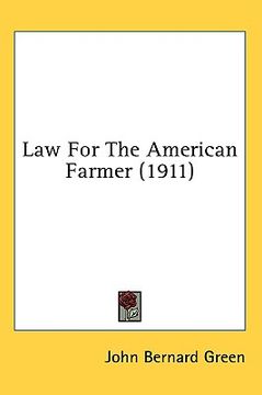 portada law for the american farmer (1911) (en Inglés)