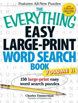 portada The Everything Easy Large-Print Word Search Book, Volume ii: 150 Large-Print Easy Word Search Puzzles (Volume 2) (en Inglés)