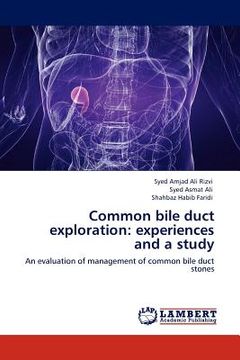 portada common bile duct exploration: experiences and a study (en Inglés)