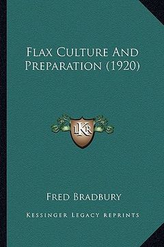 portada flax culture and preparation (1920) (en Inglés)