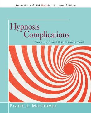 portada hypnosis complications: prevention and risk management (en Inglés)