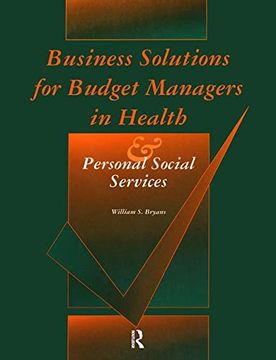 portada Business Solutions for Budget Managers in Health and Personal Social Services (en Inglés)
