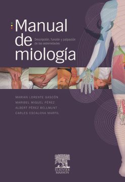 portada Manual de Miología: Descripción, Función y Palpación