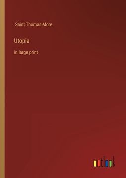 portada Utopia: in large print (in English)