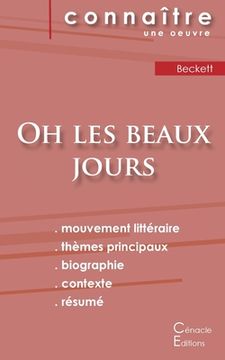 portada Fiche de lecture Oh les beaux jours de Samuel Beckett (Analyse littéraire de référence et résumé complet) (en Francés)