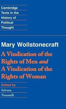 portada Wollstonecraft: A Vindication of the Rights of men and a Vindication of the Rights of Woman and Hints (Cambridge Texts in the History of Political Thought) (in English)