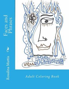 portada Faces and Phrases: Adult Coloring Book (en Inglés)