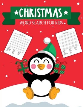portada Christmas Word Search For Kids: Ages 6 - 12 Puzzle Book Holiday Fun For Adults and Kids Activities Crafts (en Inglés)