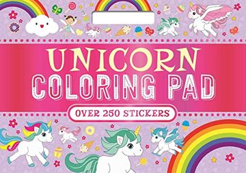 portada Unicorn Coloring Pad: With Over 250 Magical Stickers! 