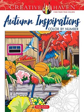 portada Creative Haven Autumn Inspirations Color by Number (en Inglés)
