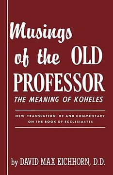 portada musings of the old professor (en Inglés)
