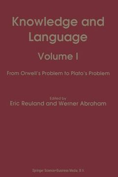 portada Knowledge and Language: Volume I from Orwell's Problem to Plato's Problem (en Inglés)