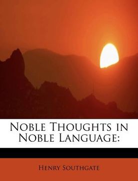 portada noble thoughts in noble language (in English)