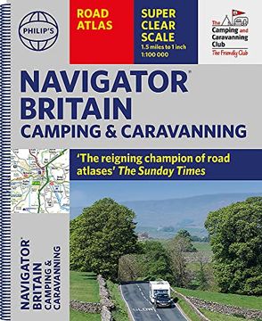 portada Philip's Navigator Camping and Caravanning Atlas of Britain (en Inglés)