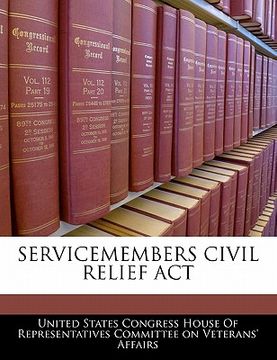portada servicemembers civil relief act (en Inglés)