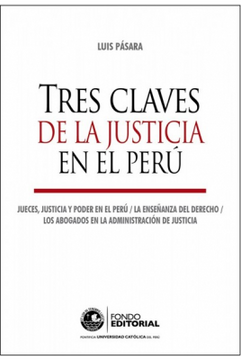 portada Tres Claves de la Justicia en el Perú (in Spanish)