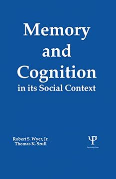 portada Memory and Cognition in its Social Context (en Inglés)