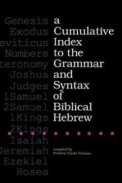 portada A Cumulative Index to the Grammar and Syntax of Biblical Hebrew