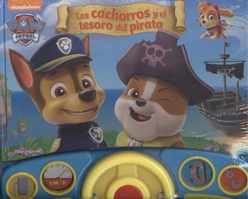portada Libro con Volante la Patrulla Canina Swheel: Los Cachorros y el Tesoro Pirata