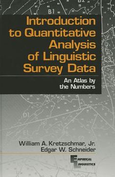 portada Introduction to Quantitative Analysis of Linguistic Survey Data: An Atlas by the Numbers (Empirical Linguistics) (in English)