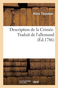 portada Description de la Crimée. Traduit de l'Allemand (in French)