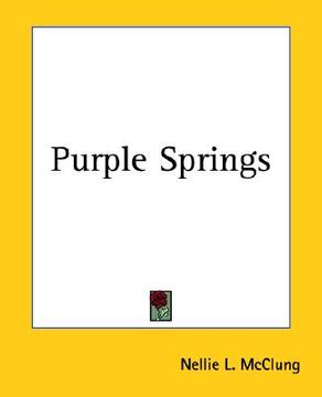 portada purple springs (en Inglés)