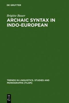 portada archaic syntax in indo-european (en Inglés)