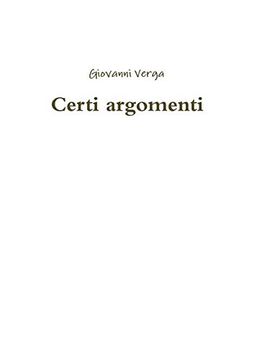 portada Certi Argomenti (en Italiano)