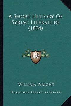 portada a short history of syriac literature (1894) (in English)