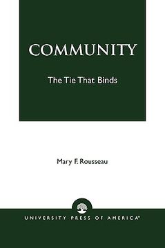 portada community: the tie that binds (en Inglés)