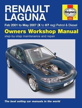 portada Renault Laguna Petrol & Diesel Owners Workshop Man: 2001-2007 (en Inglés)