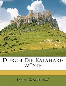 portada Durch Die Kalahari-Wuste (en Alemán)