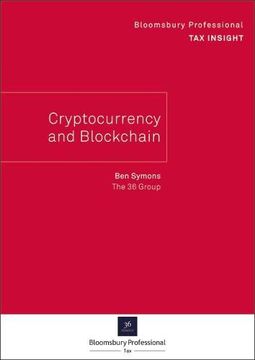 portada Bloomsbury Professional Tax Insight - Cryptocurrency and Blockchain (en Inglés)