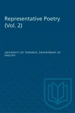 portada Representative Poetry: Volume 2 (in English)