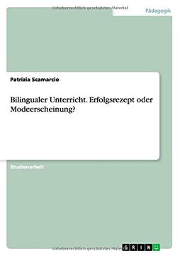 portada Bilingualer Unterricht. Erfolgsrezept oder Modeerscheinung? (German Edition)