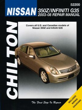portada Nissan 350Z & Infiniti: 03-08 (Chilton's Repair Manual) (in English)