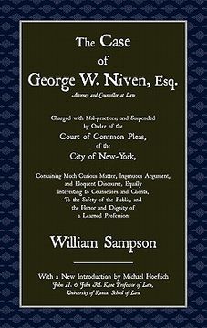 portada the case of geoge w. niven, esq. (in English)