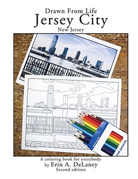 portada Drawn From Life Jersey City, New Jersey: a coloring book for everybody (en Inglés)