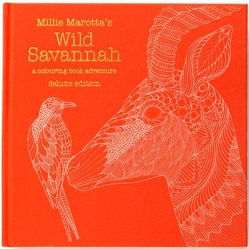 portada Millie Marotta's Wild Savannah Deluxe Edition: a colouring book adventure