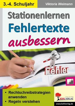 portada Stationenlernen Fehlertexte Ausbessern / Klasse 3-4 (in German)