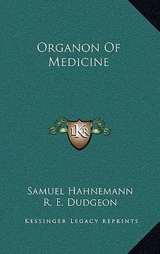 portada organon of medicine