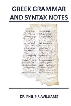 portada Greek Grammar and Syntax Notes (en Inglés)