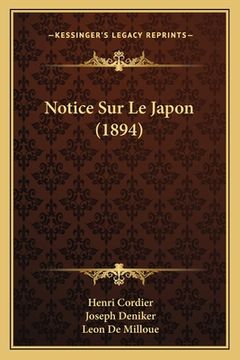 portada Notice Sur Le Japon (1894) (en Francés)