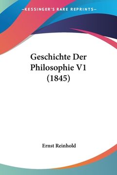 portada Geschichte Der Philosophie V1 (1845) (en Alemán)