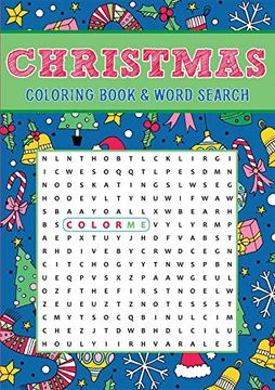 portada Christmas Coloring Book & Word Search (en Inglés)