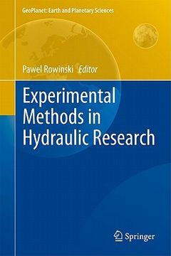portada experimental methods in hydraulic research