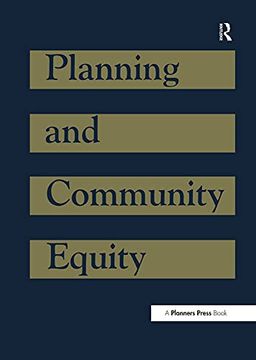 portada Planning and Community Equity: A Component of Apa's Agenda for America's Communities (en Inglés)