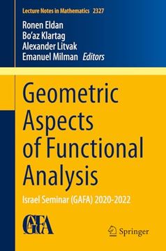 portada Geometric Aspects of Functional Analysis: Israel Seminar (Gafa) 2020-2022 (in English)