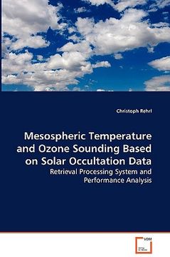 portada mesospheric temperature and ozone sounding based on solar occultation data- retrieval processing sys